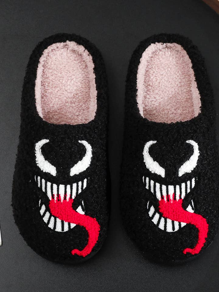 Pantofole Accoglienti per la Casa con Motivo Venom per la vendita all'ingrosso da parte di Comely Fashion