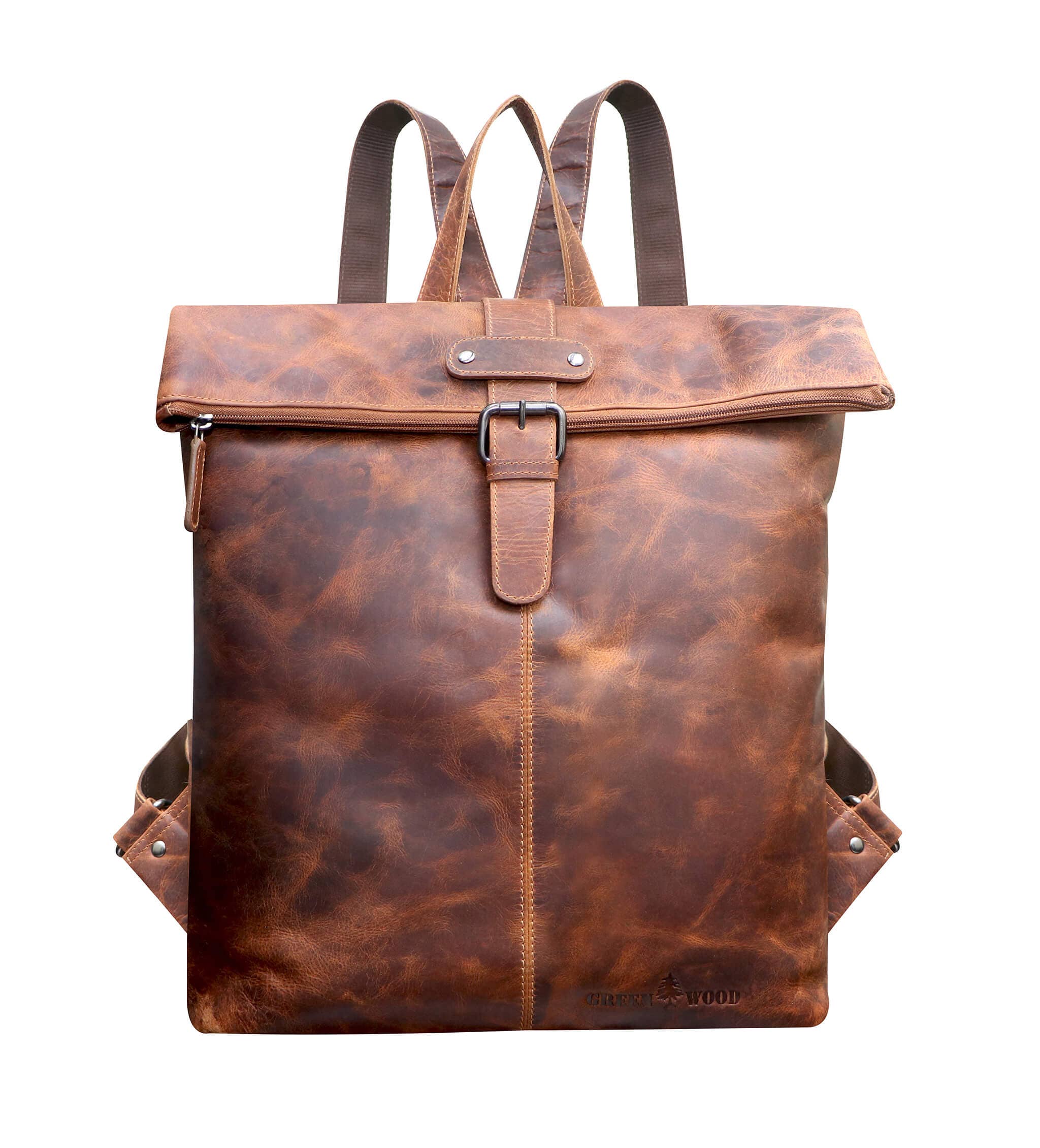 Greenwood - Wholesale Backpack - Unisex - Sandy leather backpack large women's laptop backpack 15.6" men10