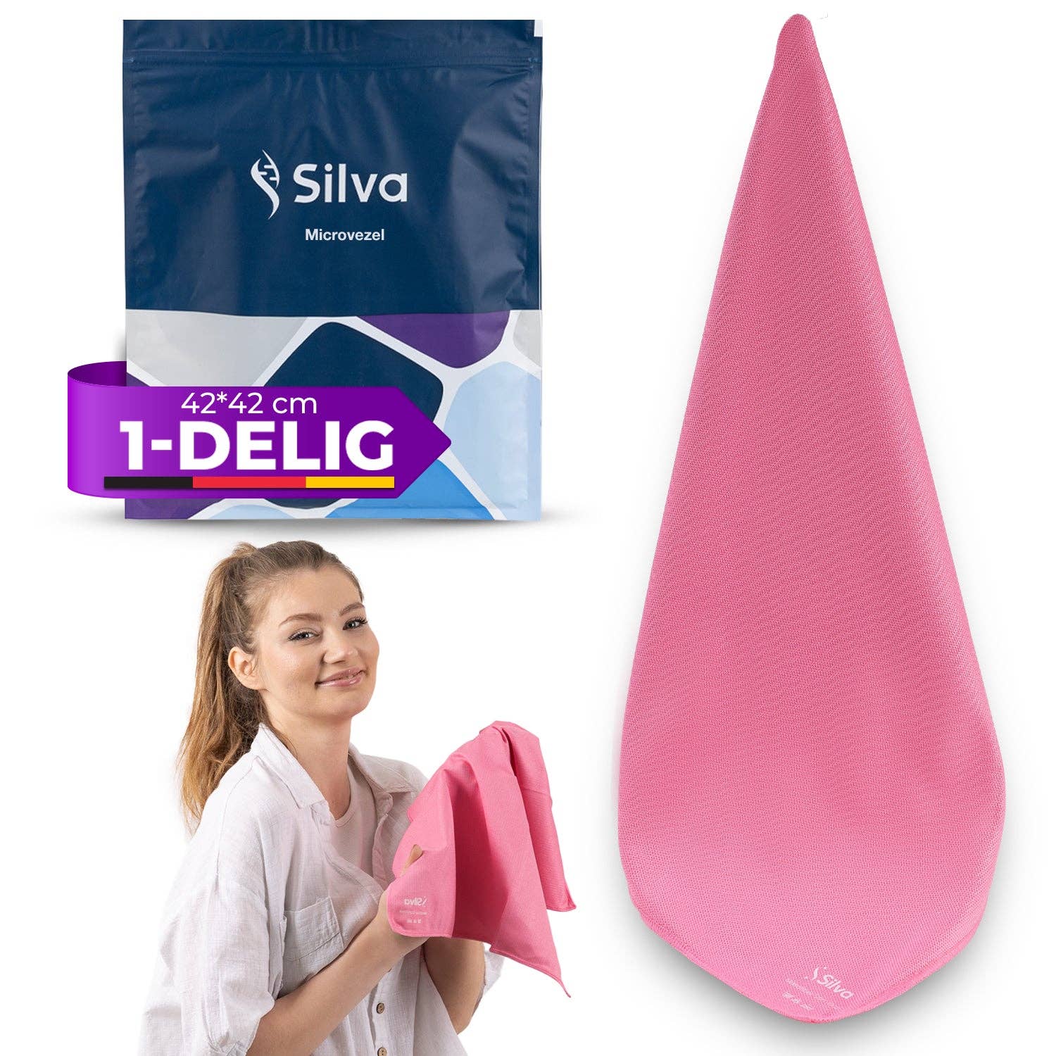 Mevsim Store - Wholesale Dishcloth - Silva Microfiber Window Cloth - Green10