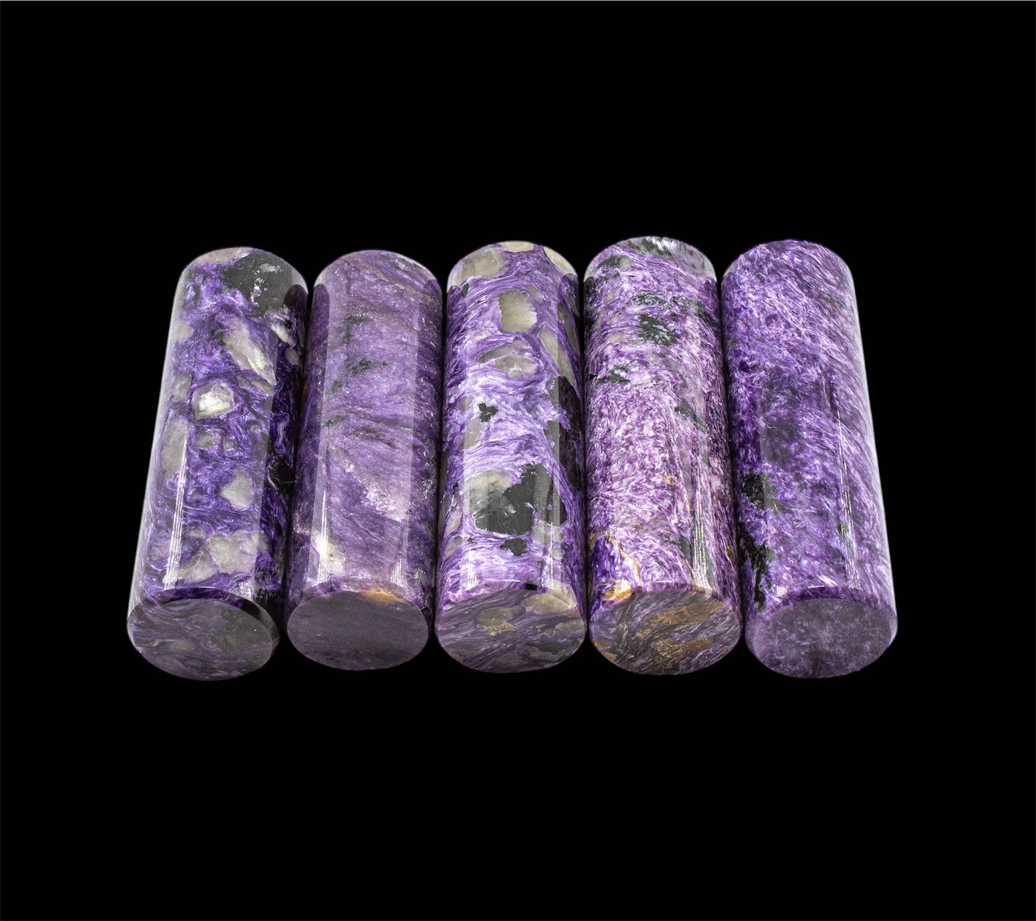 Quasar Gems USA - Wholesale Spiritual Stone/Crystal - Charoite Cylinders Harmonizer
4