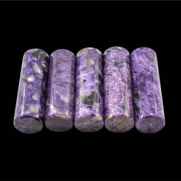 Quasar Gems USA - Wholesale Spiritual Stone/Crystal - Charoite Cylinders Harmonizer
4