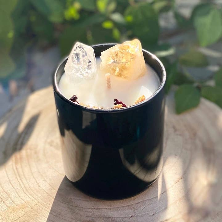 Candela in cristallo infuso citrino per la vendita all'ingrosso da parte di Just a Little Love Pty Ltd