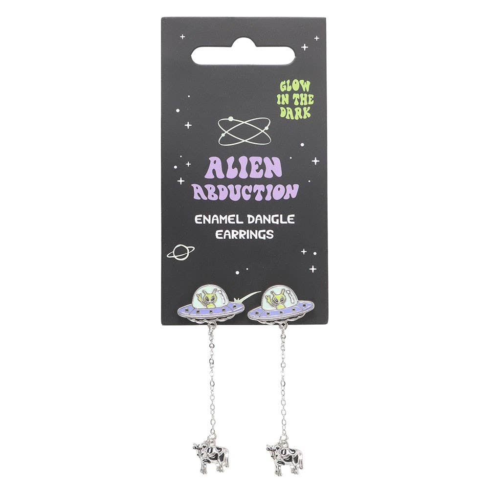 WONDER IMPORTS AUSTRALIA - Wholesale Dangle earrings - Alien Abduction Dangle Earrings Glow in the Dark1