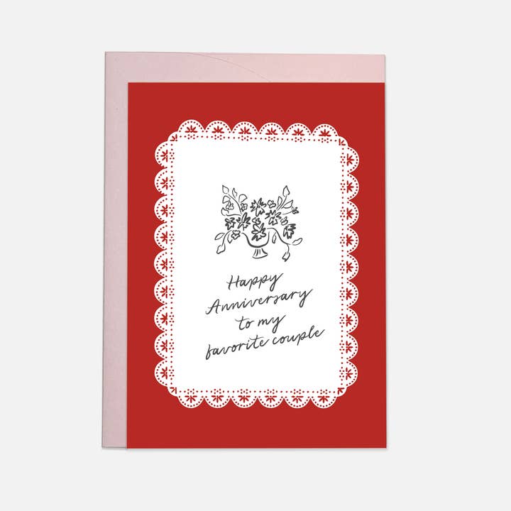 Fave couple - trending greeting card for wholesale by Kaart Blanche