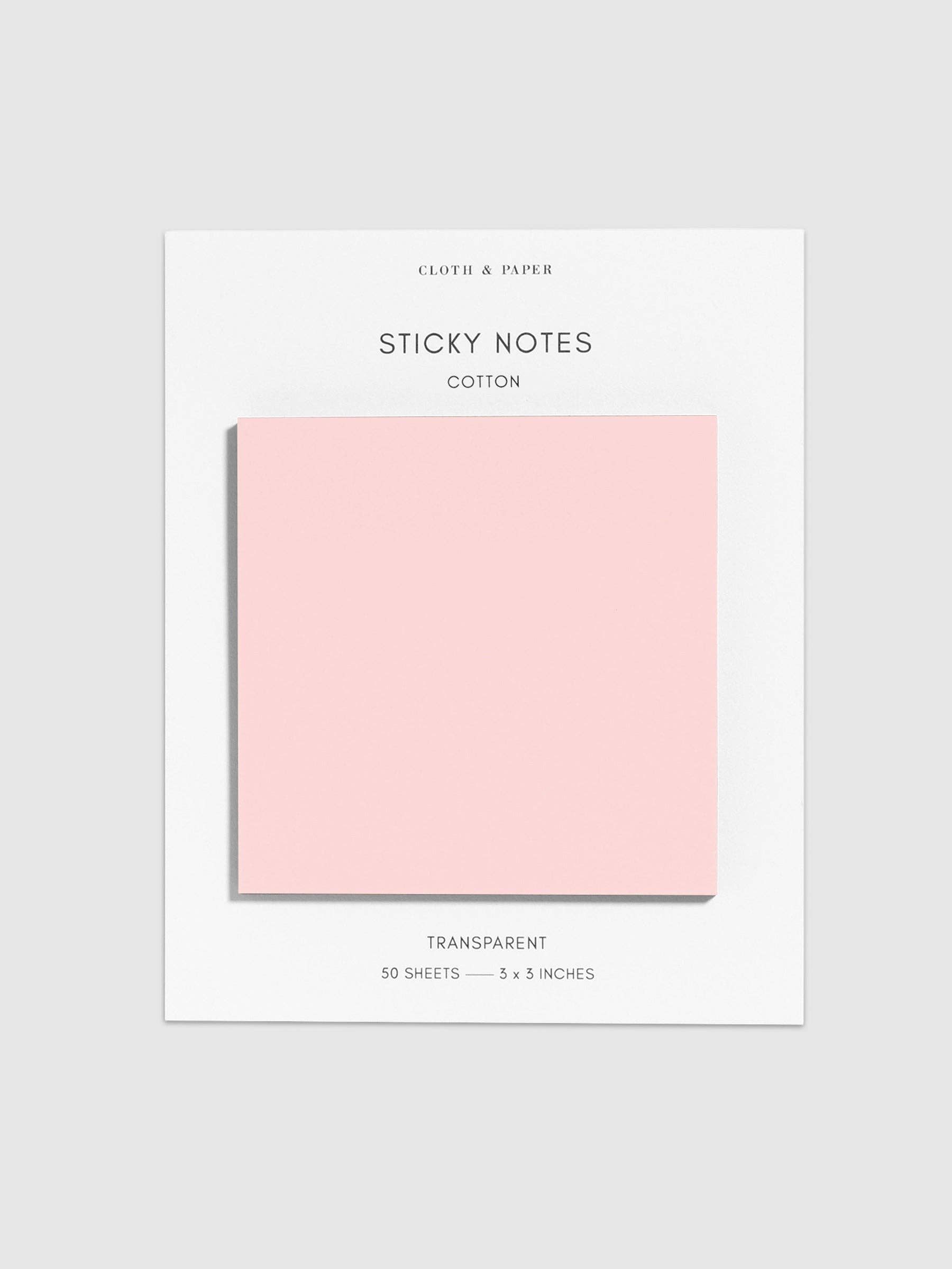 Cloth & Paper - Wholesale Sticky Notes - Transparent Sticky Notes2