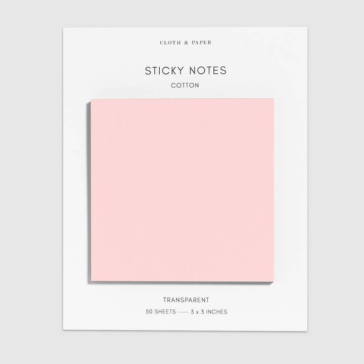 Cloth & Paper - Wholesale Sticky Notes - Transparent Sticky Notes2
