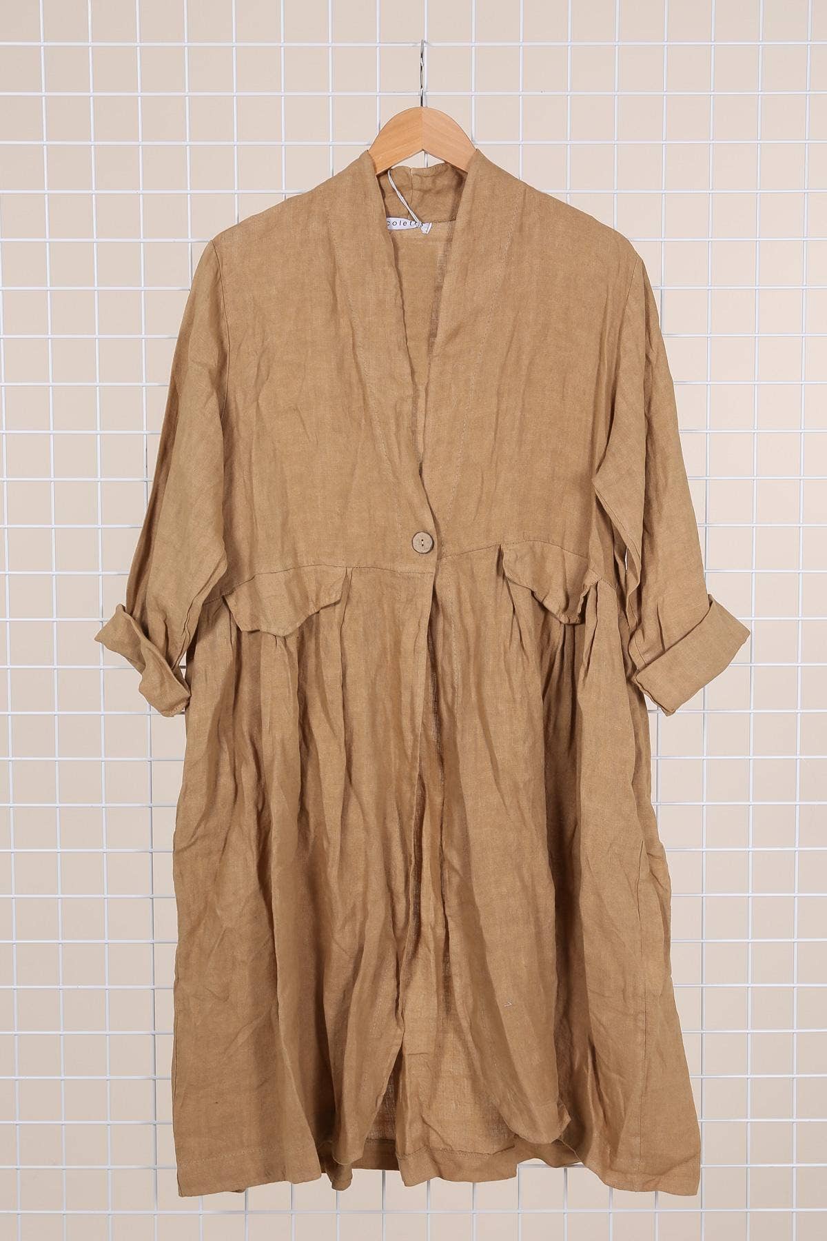 la maison des fibres naturelles - Wholesale Jacket - Women's - 62411 100% linen jacket made in Italy15