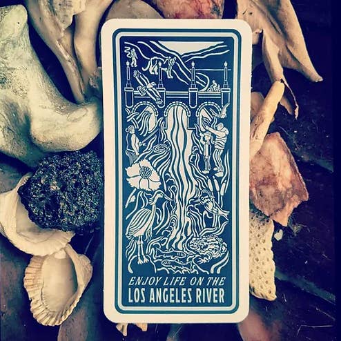 LA Is Not A Desert - Wholesale Sticker - Enjoy Life On The Los Angeles River Sticker