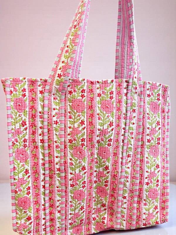 Sac cabas fleuri rose Ophelia pour la vente par Nash Grey