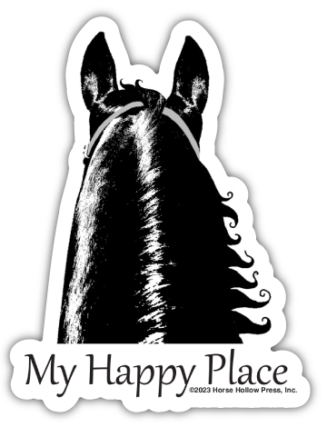 Horse Hollow Press - Wholesale Sticker - 3" Tumbler Horse Sticker / My Happy Place / WATERPROOF10