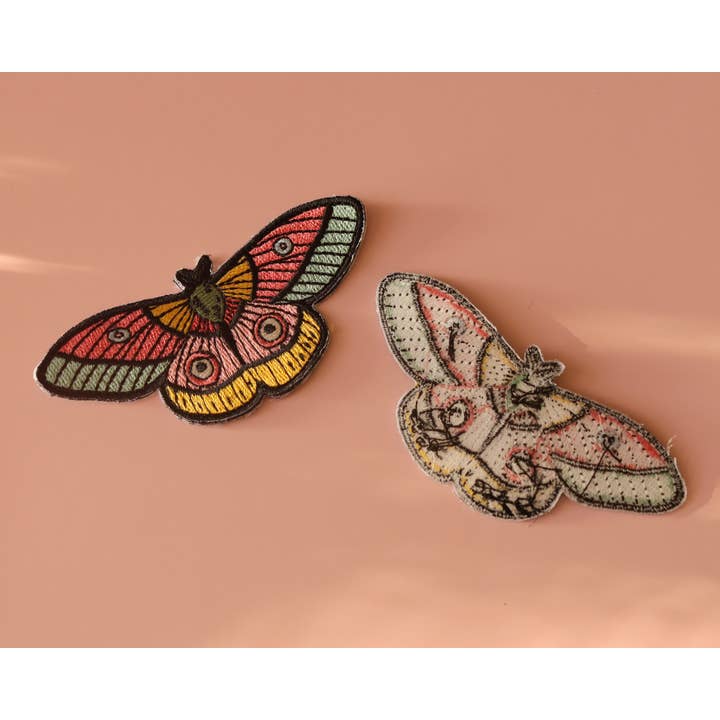 RippleSplash Studio - Wholesale Patch - Colorful Moth Iron-On Patch3