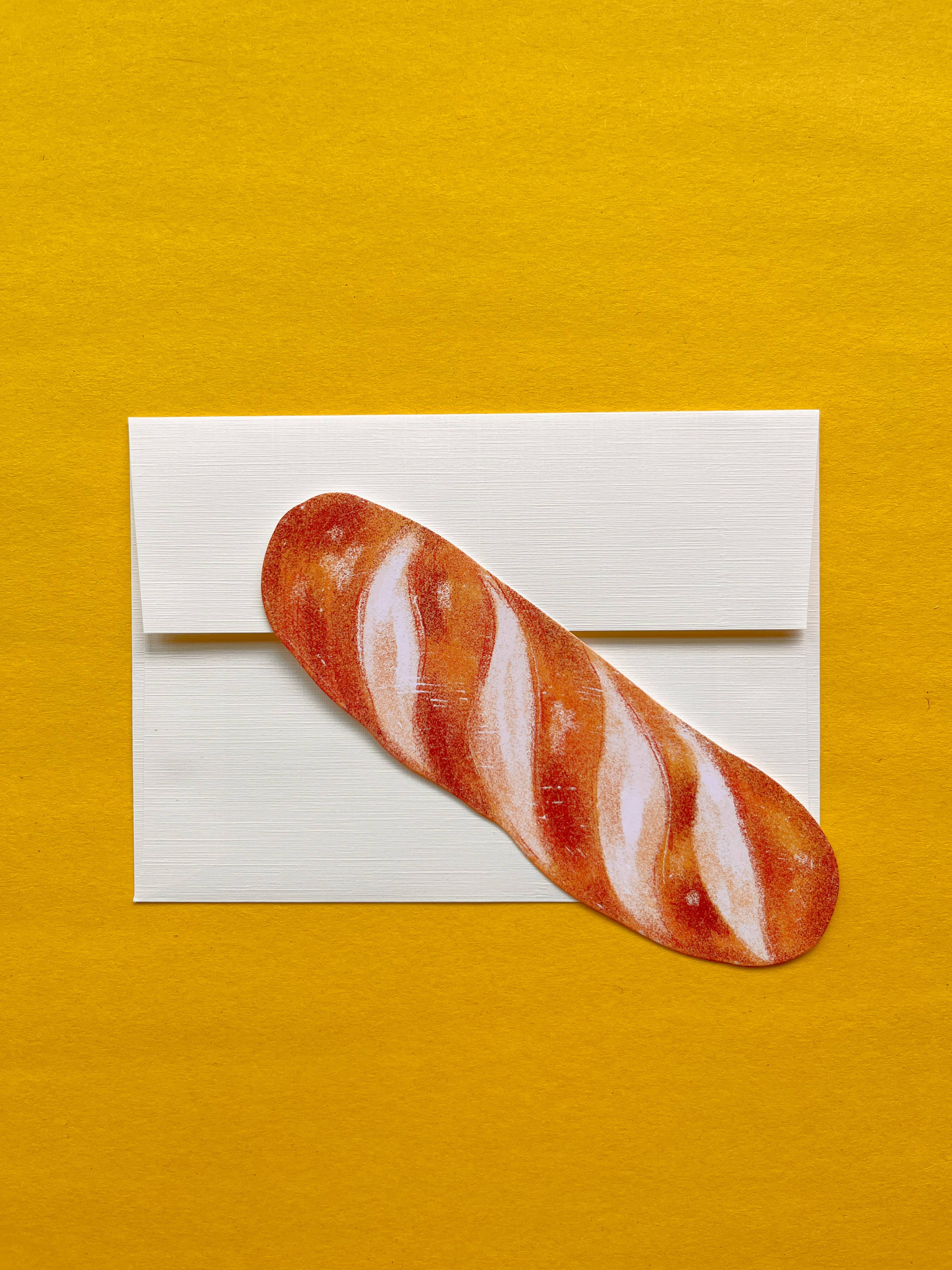 The Wednesday Co - Wholesale Stationery/Notecard Set - Une Baguette Note Card0