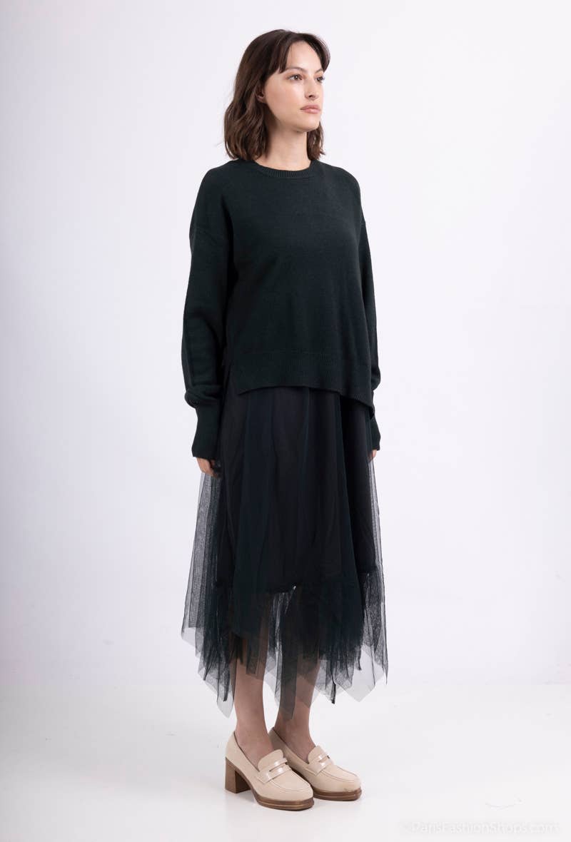 L'Emotion - Wholesale Top & Skirt Set - Women's - Asymmetric Fit Sweater & Dress Set13