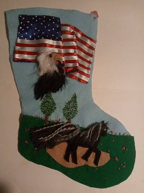 Meia do Dia da Independência, Decoração de Natal Deslumbrante. LXL32 por atacado de BLUE RIBBON ORNAMENTS