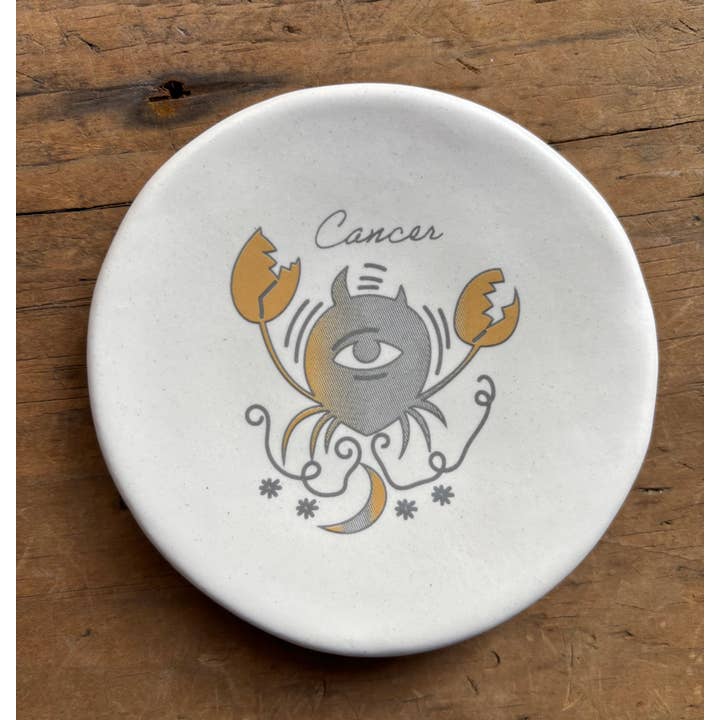 August Ceramics - Wholesale Jewelry Dish - 3.5" Ceramic Zodiac Sign assortment with Tabletop Display 7