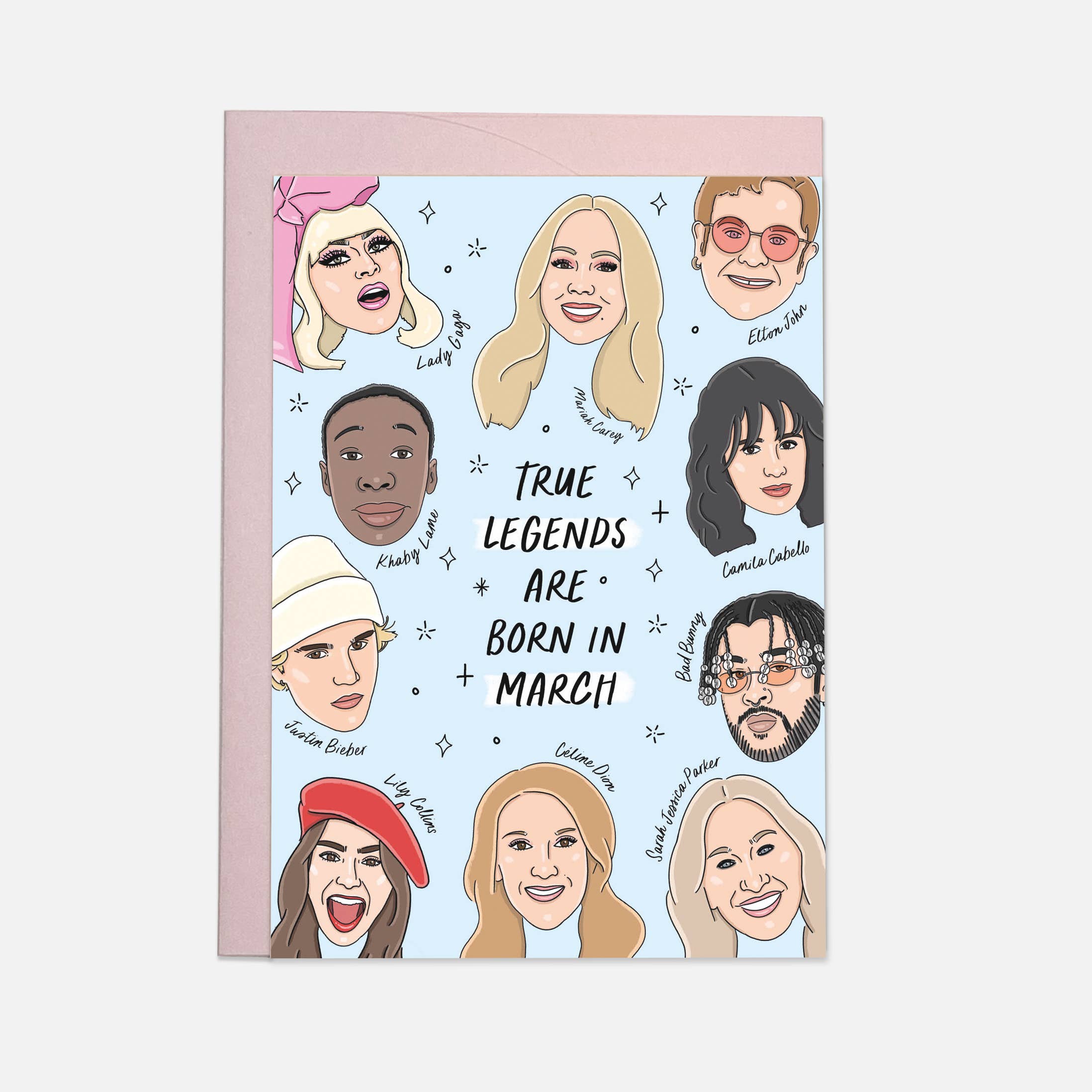 Kaart Blanche - Wholesale Birthday Card - Legends March greeting card