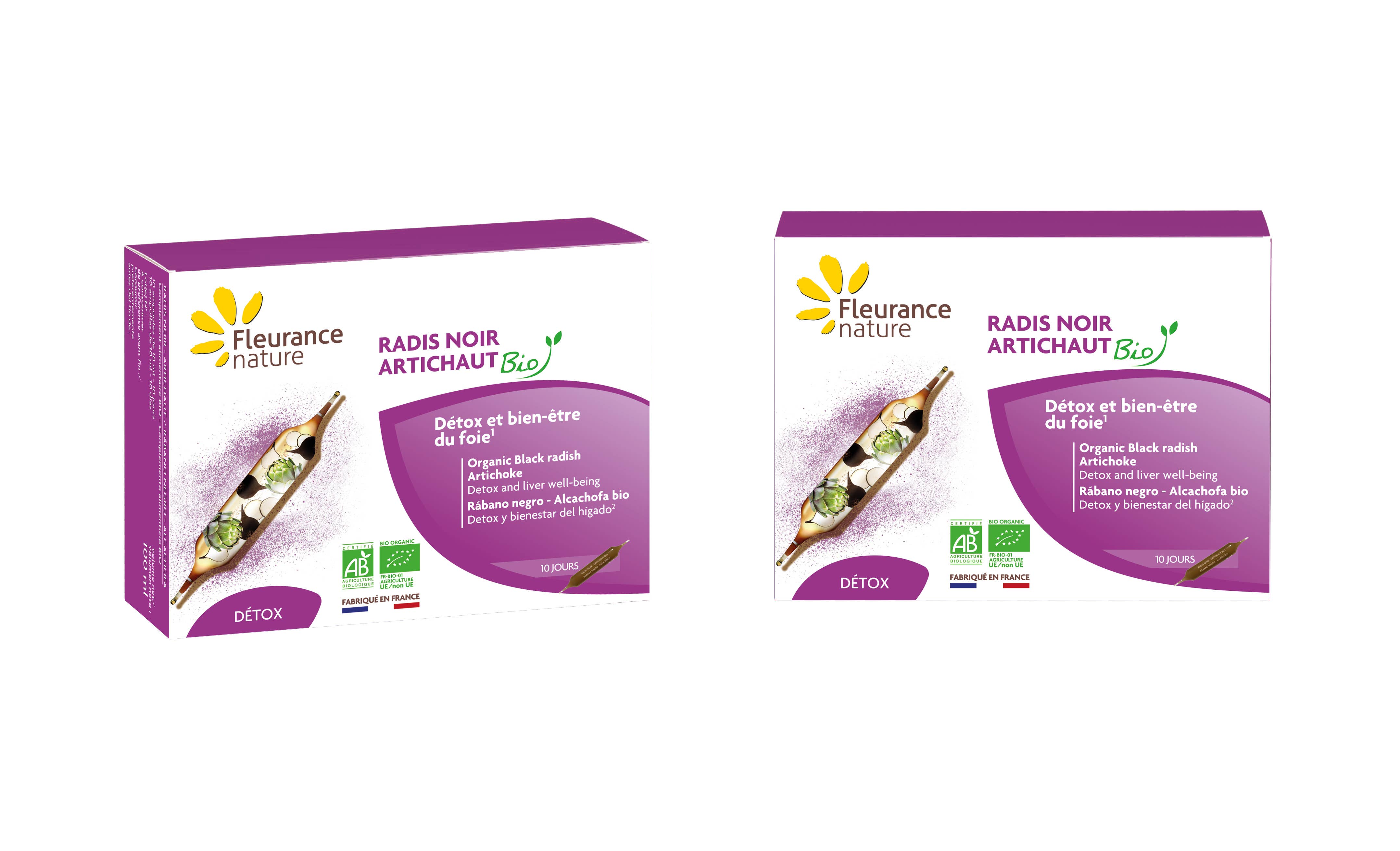 Fleurance Nature - Wholesale Oral Supplement/Vitamin - ORGANIC ARTICHOKE BLACK RADISH in ampoules