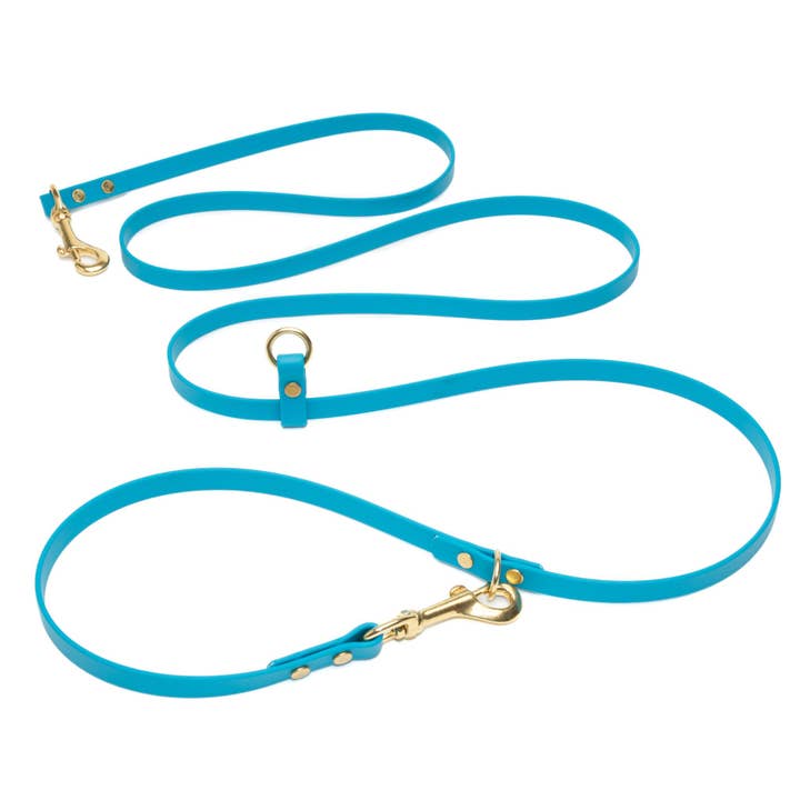 Simple Brass Hands Free Leash - Small Dogs (3/8" Width) for wholesale by High Tail Hikes