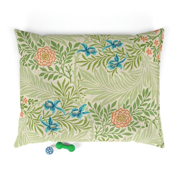 Dog Bed inspired by William Morris - Larkspur Collection for wholesale by Willy Morris Home Emporium