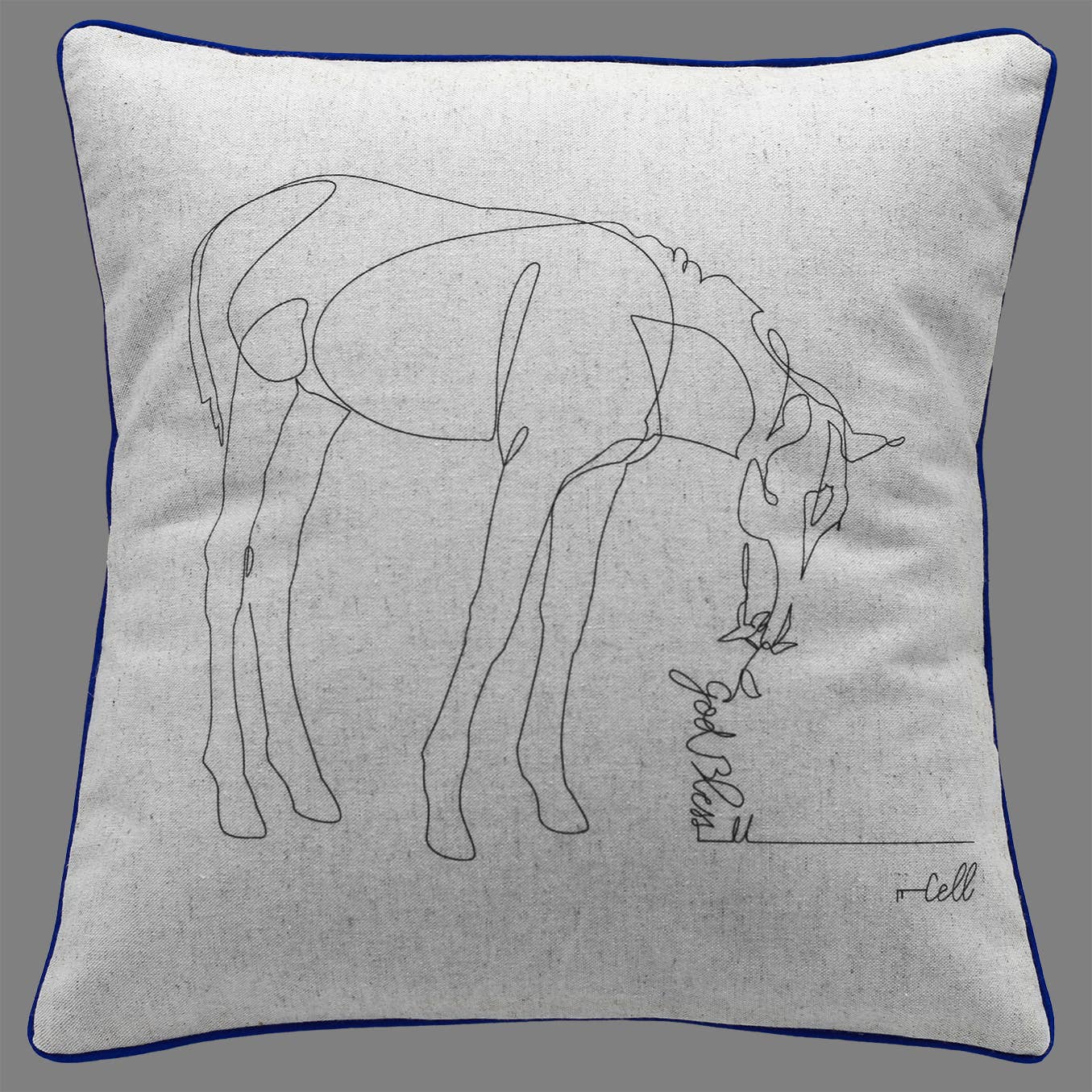 Cosette et les lys - Wholesale Throw Pillow Cover - God bless U — Textile art cover2