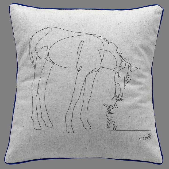 Cosette et les lys - Wholesale Throw Pillow Cover - God bless U — Textile art cover2