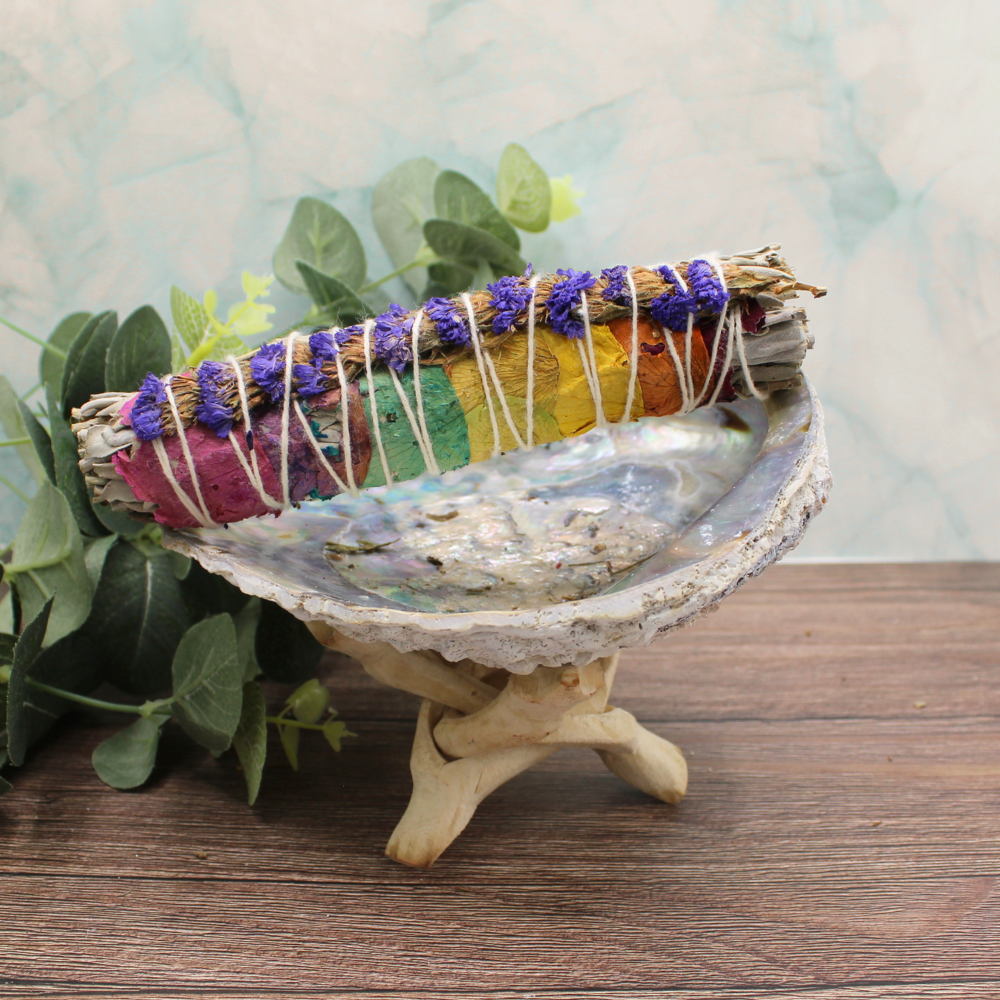 Green Tree - Wholesale Sage Bundle - 7 Chakra White Sage Smudge Stick 15cm2