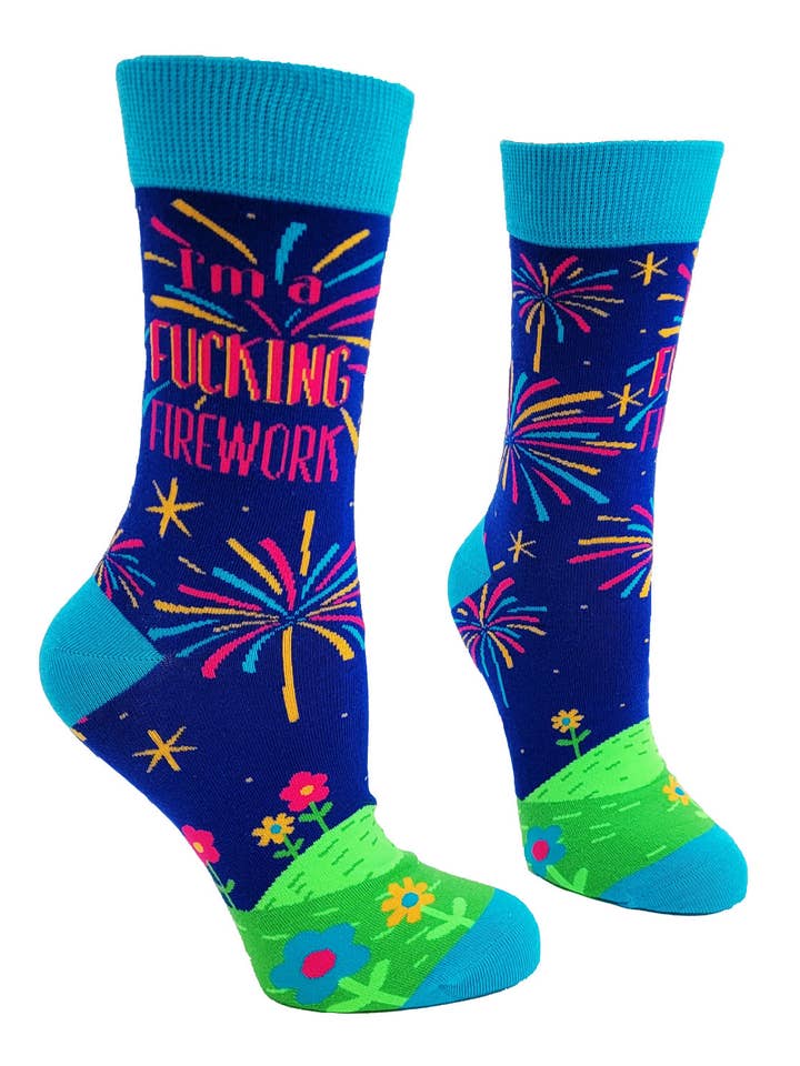 Calzini da donna "I'm a Fucking Firework" per la vendita all'ingrosso da parte di Fabdaz