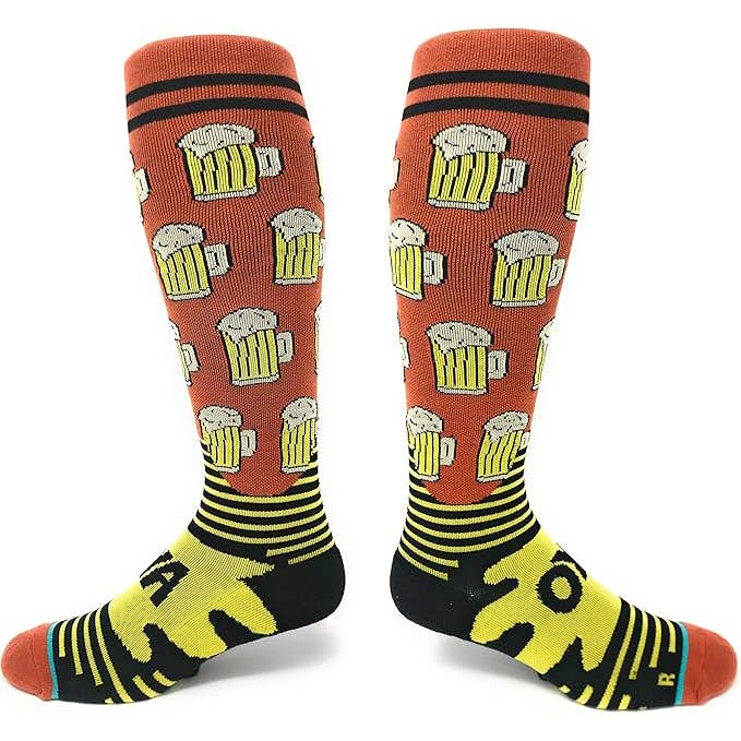 Cerveja para Mim | Meias de Compressão Unissexo Até ao Joelho por atacado de Oooh Yeah/Sock It Up/Oooh Geez Slippers