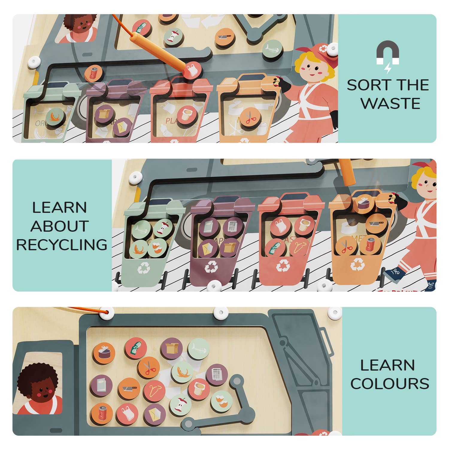 TOPBRIGHT GmbH - Wholesale Toy Set - Kids - Waste Sorter - Montessori2