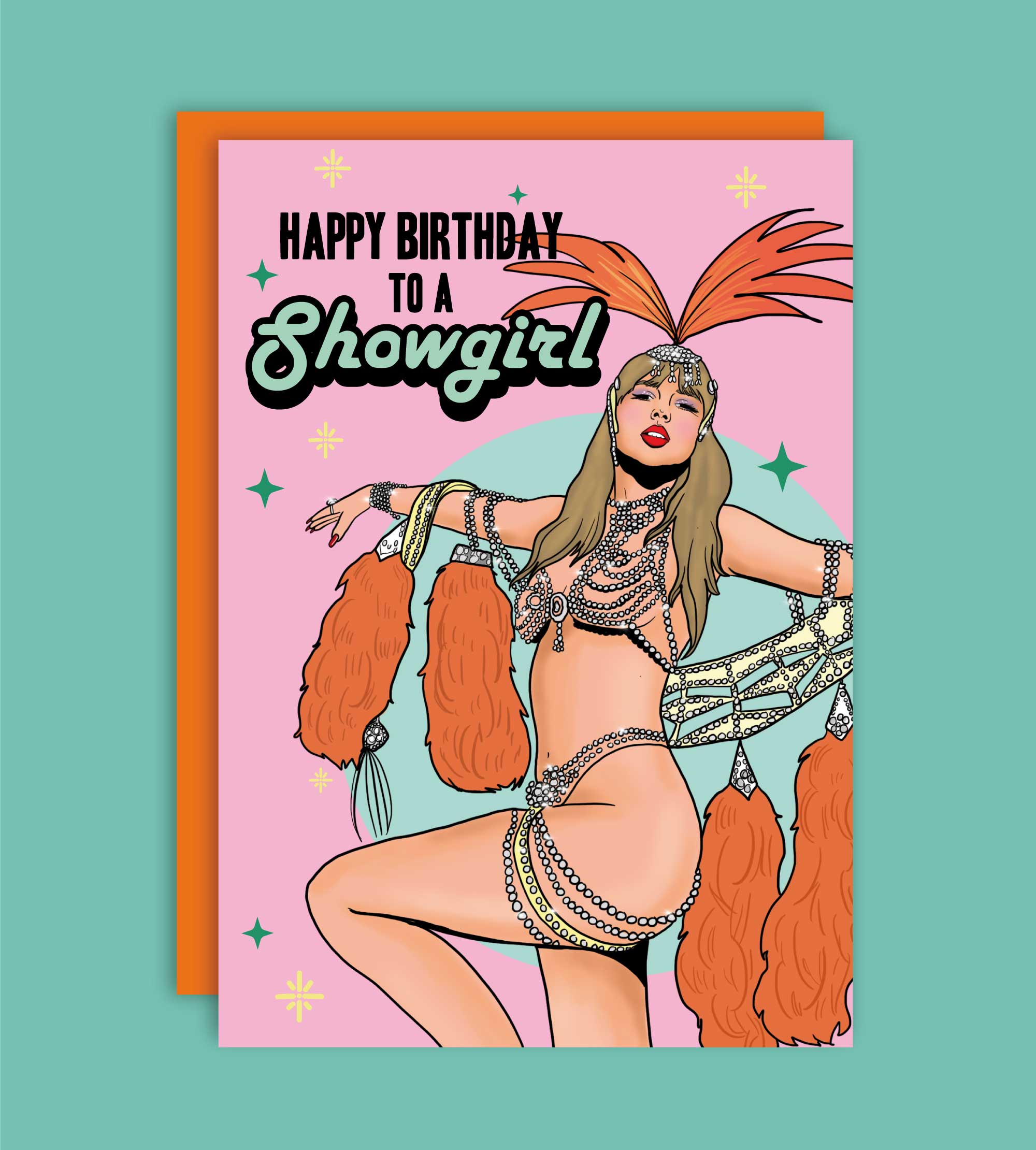 Studio Soph (We Pay Your Import Fees - We Ship DDP) - Wholesale Birthday Card - Happy Birthday To A Showgirl Greeting Card2