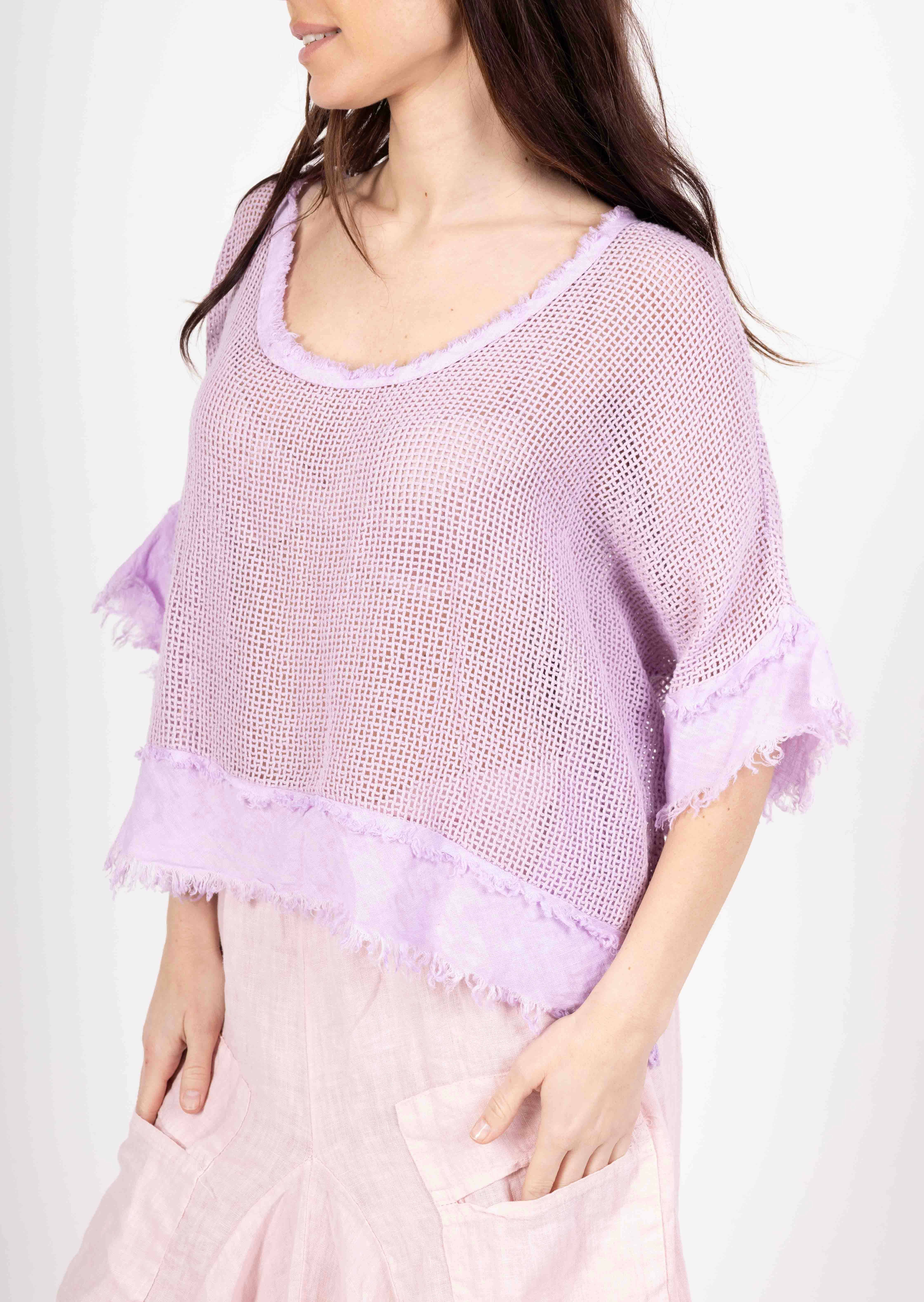 LINEN & COTTON HOUSE – Großhandel Bluse – Damen – TOP AUS BAUMWOLLSTRICK 23911 100 % BAUMWOLLE10