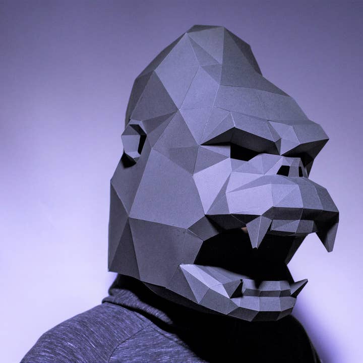 King Kong Origami-masker voor wholesale door PAPERCRAFT WORLD