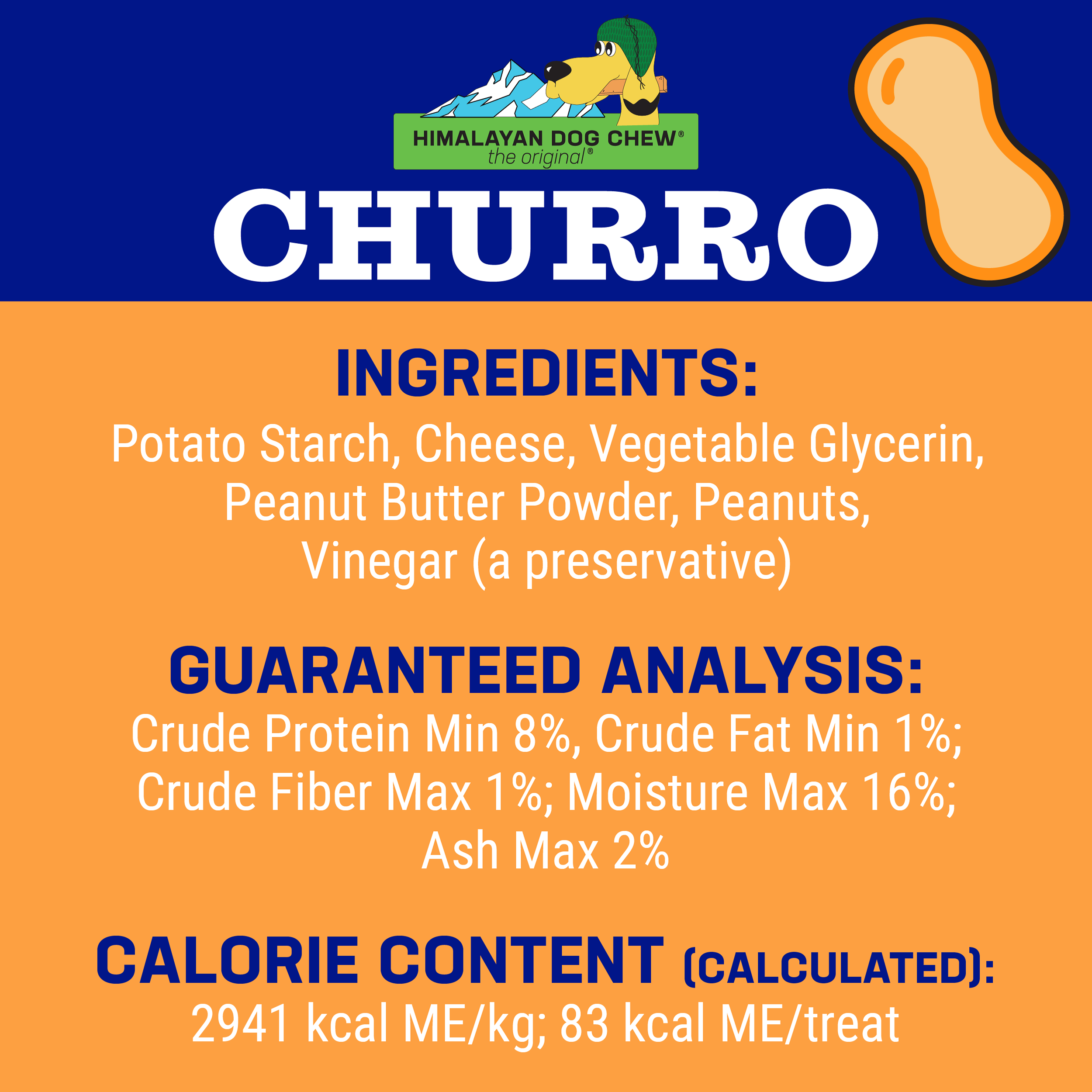 Himalayan Pet Supply - Wholesale Pet Treats - Dog - Churro- Peanut Butter4
