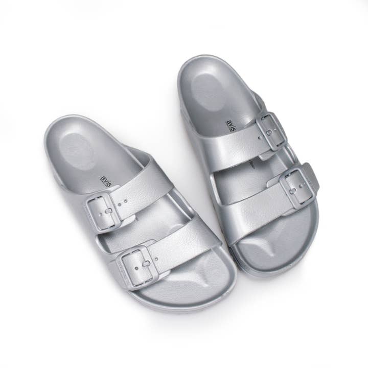 Avispas - Wholesale Sandals - Unisex - New Coachella Silver Sandal Bio EVA Buckles2