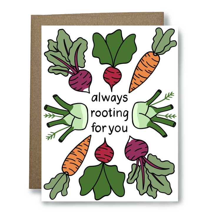 Rooting for You Card for wholesale by Found Paper LLC