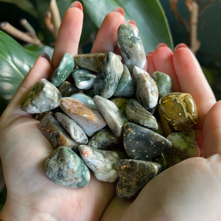 Gobelets Ocean Jasper - Sachet de 25 pour la vente par Wyatt Moon Mercantile