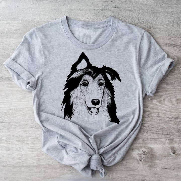 Collie (Riley) | Unisex T-Shirt for wholesale by Spicy Kitten Designs