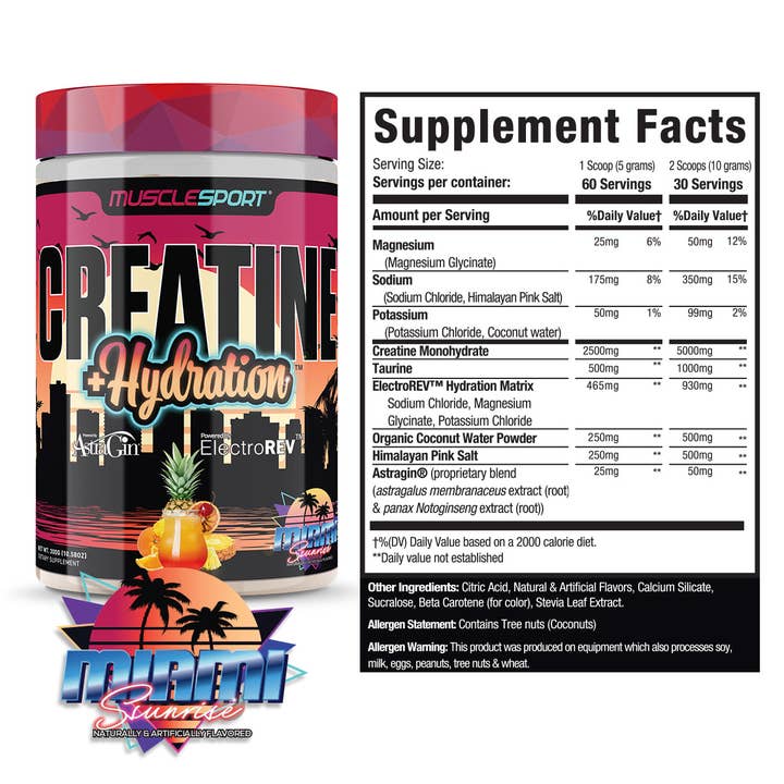 MuscleSport - Wholesale Oral supplement/vitamin - Creatine + Hydration™ 300 Grams4
