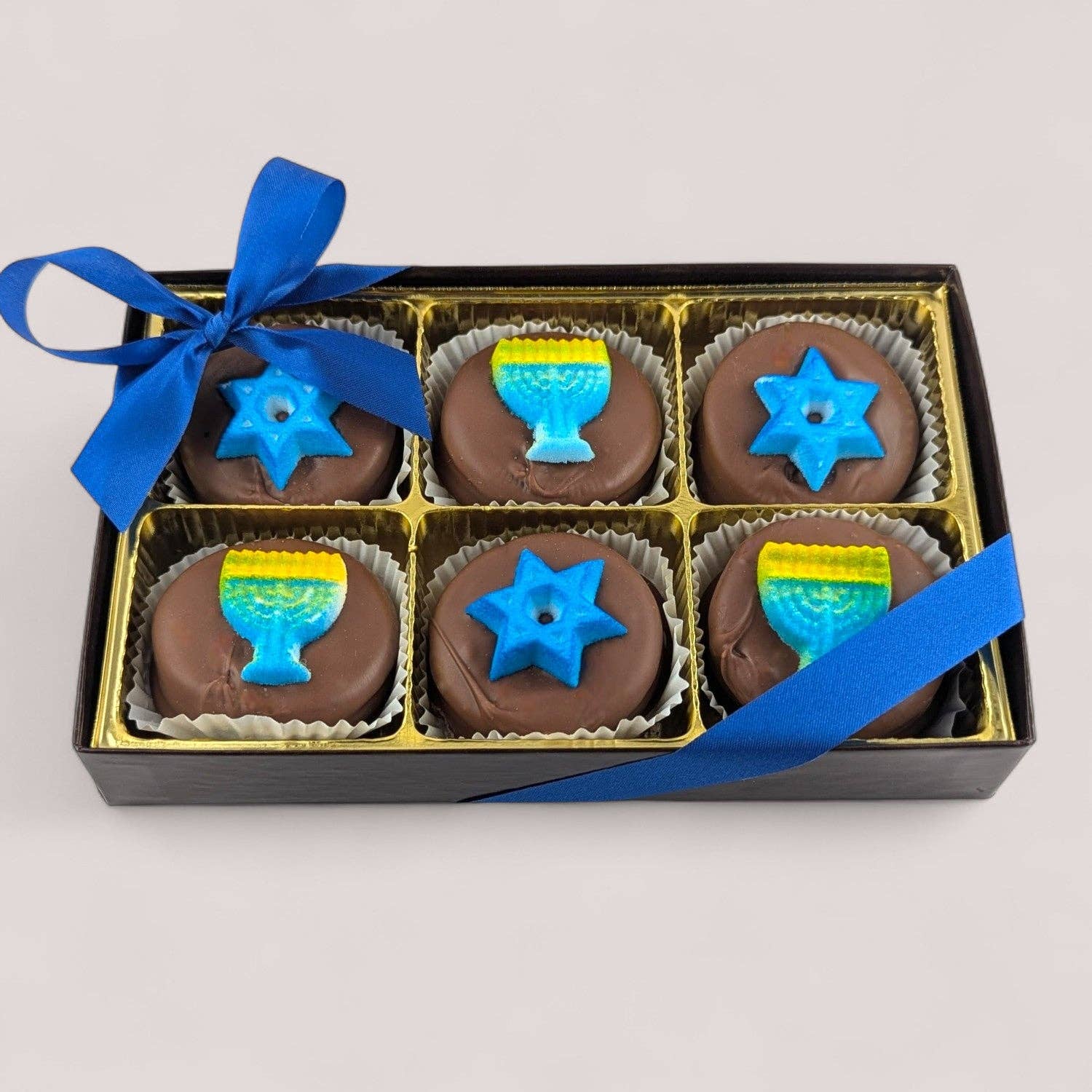 Enjou Chocolat - Vente Friandises enrobées de chocolat - 6 Oreos de Hanoucca1