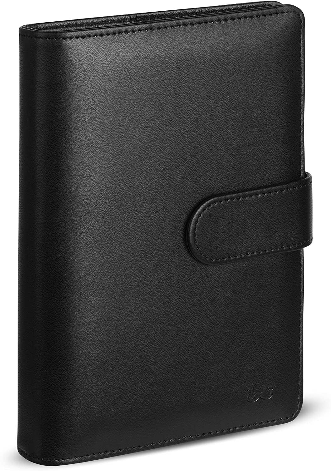 Mr. Pen - Wholesale Planner - Planner Binders,A6, Black, Leather Notebook Cover, Composition Notebook Cover Refillable, Wallet Binder, Planner Binder 6 Ring, Leather Ring Binder, Refillable Notebook Binder