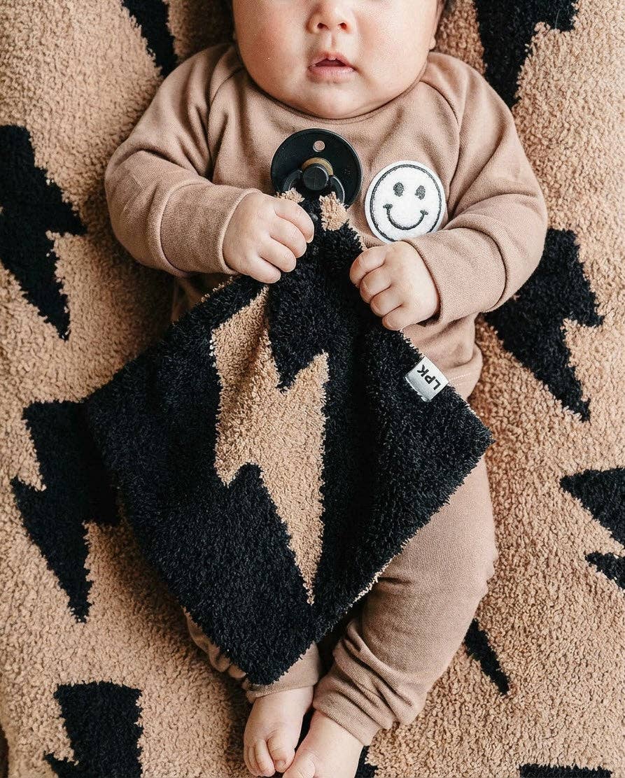 Lucky Panda Kids - Venta al por mayor Mantita de seguridad - Bebés - Peluche Lightning Bolt Lovey | Moca2