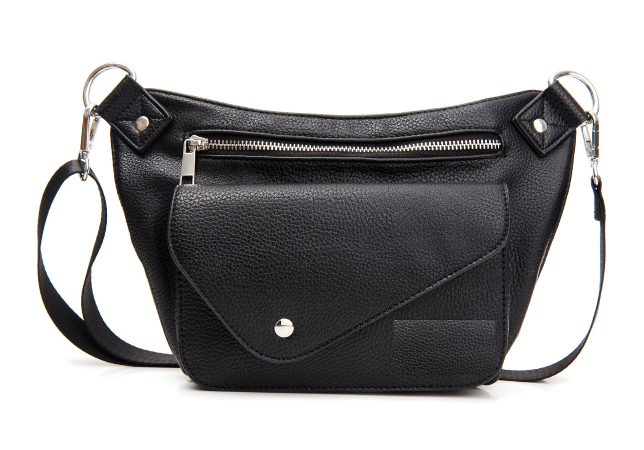 Lola Ramona - Wholesale Belt Bag - Women's - Harper Black Vegan - Belt Bag4