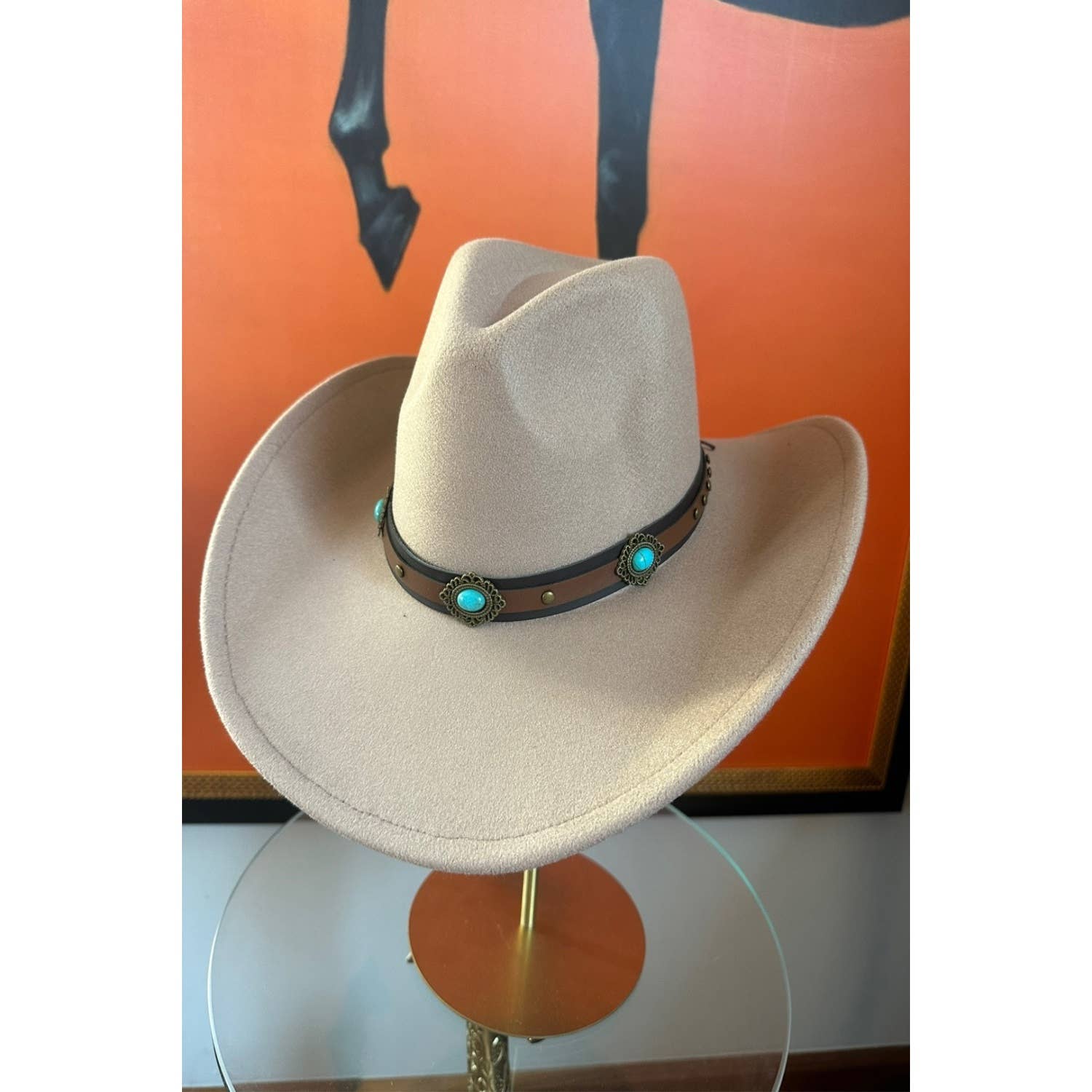 One and Only Accessories - Wholesale Cowboy Hat - Women's - Premium Quality Best Seller  Vegan Cattlemen Cowboy hat  lea14
