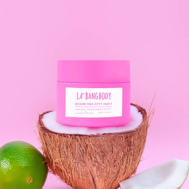 Limited edition Bi-Carb Free - Coconut & Lime - Pitty Party Natural Deodorant for wholesale by La'Bang Body