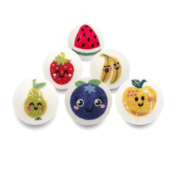 Ethical Global - Wholesale Dryer Balls - Fruits: Eco Wool Dryer Balls Fair Trade