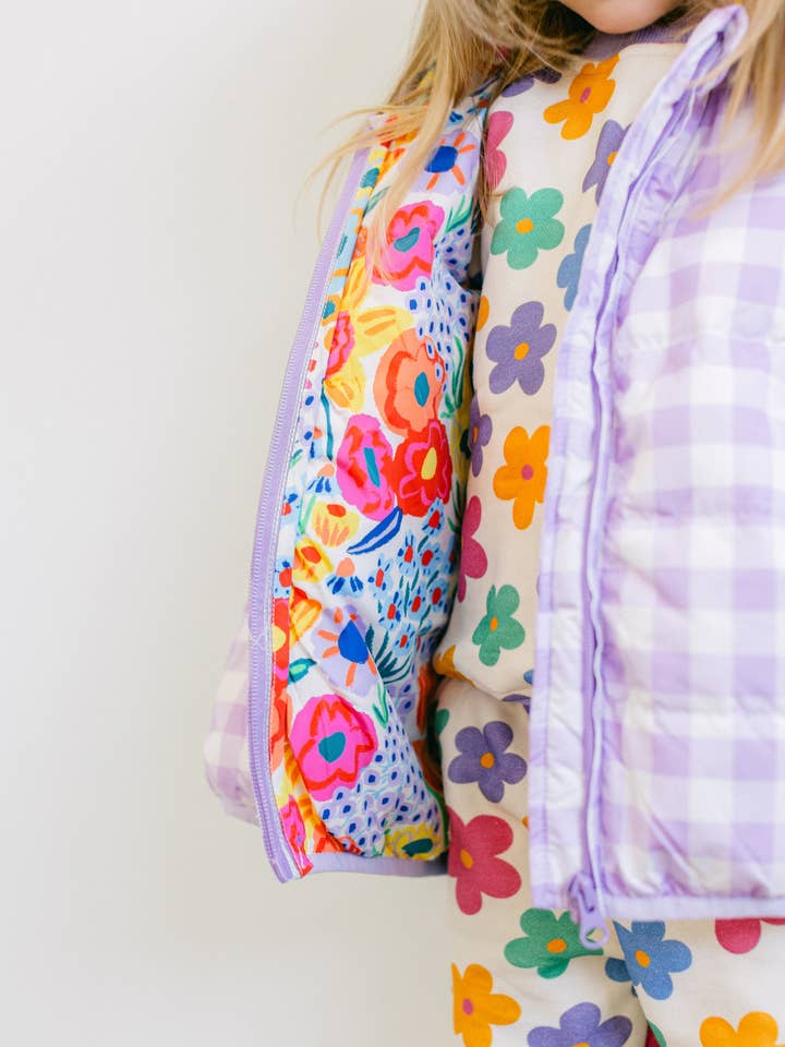 Poppy Kids Co - Wholesale Puffer Jacket - Kids - Louie Floral Puffer Jacket