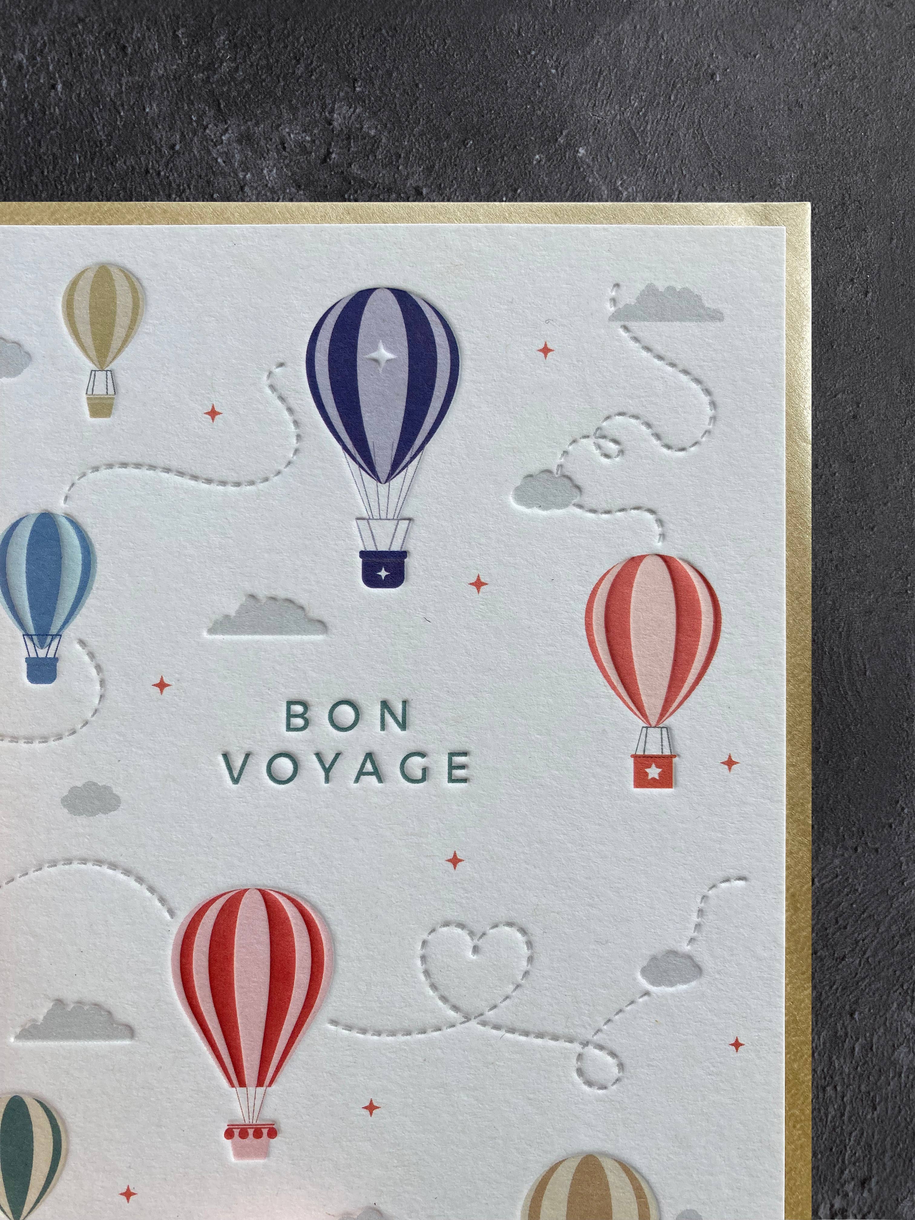 Heyyy Ltd – wholesale Vardagliga hälsningskort – Bon Voyage Boktryck Style Card1