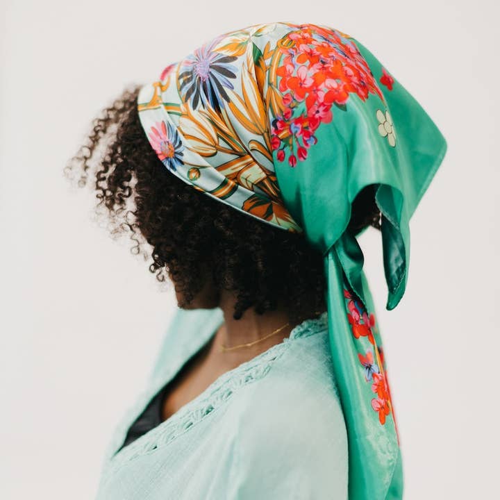 Pretty Simple - Wholesale Scarf - Women's - Floral Fashion Hair Scarf