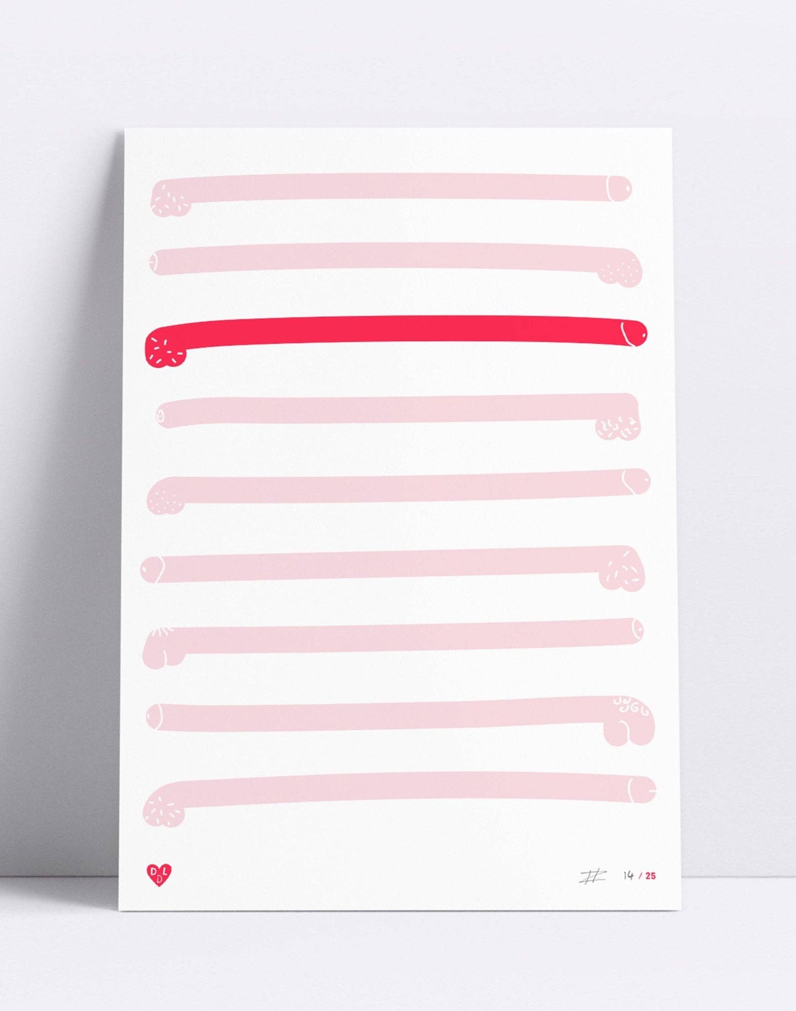 Dicks Don't Lie - Wholesale Art Print - Art – Keep it Straight (A3)