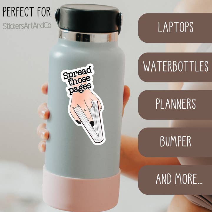 Stickers Art & Co - Wholesale Sticker - Spread Those Pages Sticker Book Club / Waterproof2